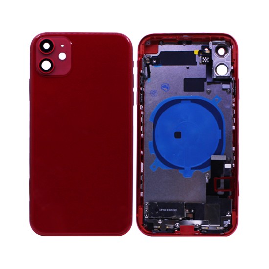 Tapa Trasera con Frame+Flex+Vibrator Apple iPhone 11 Rojo